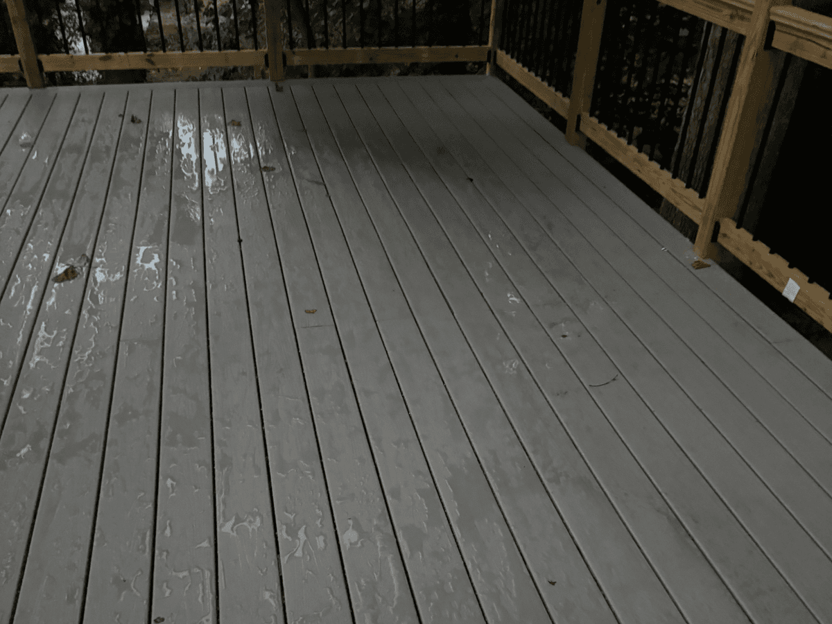 White Composite Deck - decks project in Lithia Springs, GA